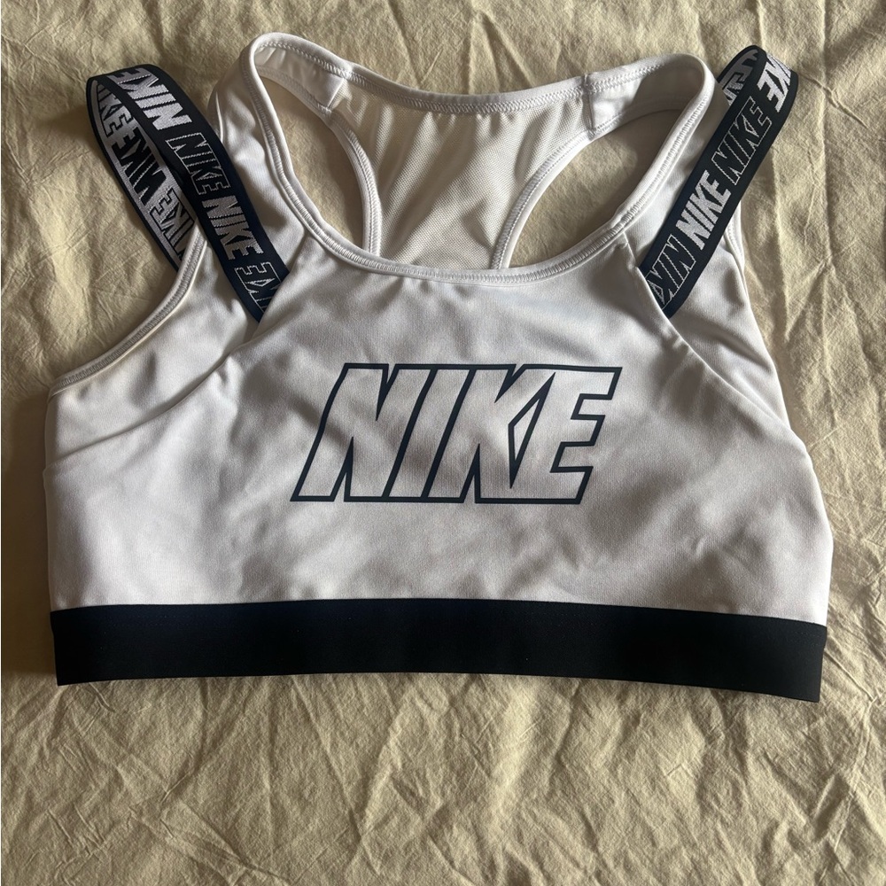 Nike Women's Black and White Sports Bra